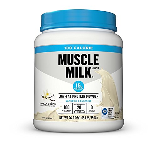 Muscle Milk ZERO, 100 Calorie Protein Powder, Vanilla, 15g Protein, 1.65 Pound, 25 Servings