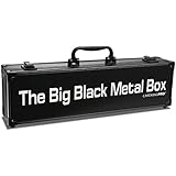 Cards Against Humanity Case | The Big Black Metal Box (Long Edition) by CardKingPro (Game Not Included) | Includes 8 Dividers | Fits up to 1400 Loose Unsleeved Cards