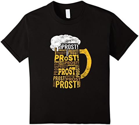 Kids Prost Cloud Oktoberfest German Beer Drinking Team T Shirt 10 Black