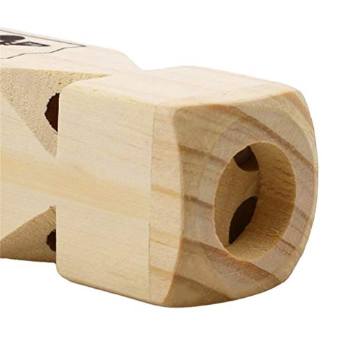NUOBESTY 2 Pcs Wooden Train Whistle Musical Toy for Kids