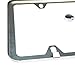 New Stainless Steel Slim Chrome Mirror Universal Fit License Plate Frame w/ Screw Caps - 4 Holes