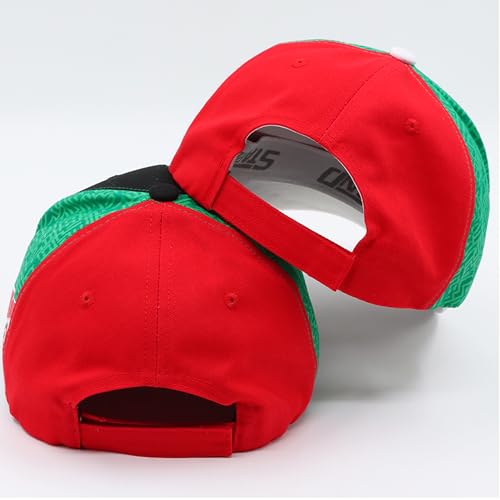 Genérico Set 2 Gorras México 2026 Diseño Original con Patrón Azteca y Bordado para Aficionados al Fútbol, Cachucha Unisex Tricolor, Gorra de Béisbol para Hombre y Mujer Tipo Aport