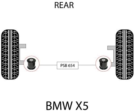 PSB Polyurethane Bush X5 E53 (00 06) Rear Lower Arm Rear Bushing Kit - PSB654