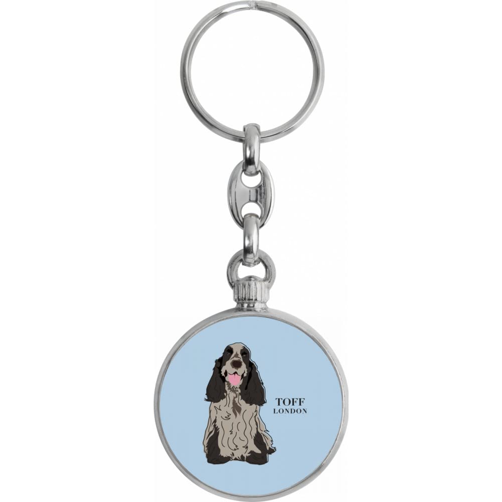 Toff London Grey Cocker Spaniel Dog Keyring