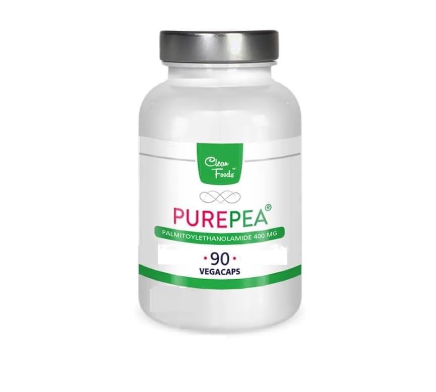 Pure Pea 90 vegetable capsules Palmitoylethanolamid 400mg Clean Foods PEA 400mg high dosage
