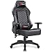 Homall Gaming Chair Racing Office Chair Adjustable Swivel Manage Chair with Headrest and Lumbar Support (Black)