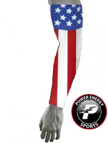 Sports Titanium Baseball Compression Arm Sleeve (American Flag USA) LG