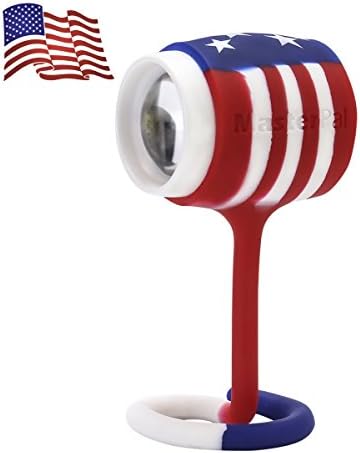 MasterPal Telego Light (US Flag Edition): IP65 Waterproof Rechargeable Camp Light, Book Light For Reading In Bed, Snap On LED Work Light, Easy To Fix And Direct The Lighting Direction