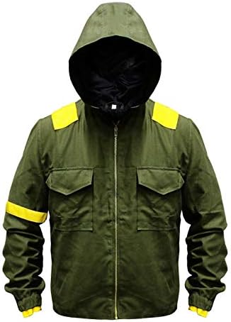 Twenty One Mens 21 Green Pilots Cotton Trench Jumpsuit Hoodie Levitate Camouflage Jacket