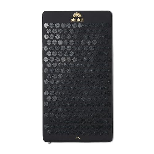 ShaktiMat Acupressure Mat for Relaxation, Massage Muscles, Aid Sleep & Unlock Inner Tension, Similar to Acupuncture, No Needles Required (Premium, Level 2, Shakti Black)