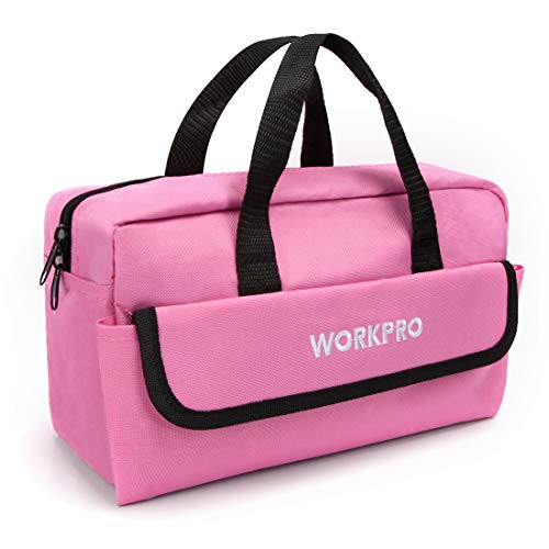WORKPRO Children's Real Tool Kit with Storage Bag 23-piece Pink