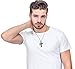 Jstyle Jewelry Men's Stainless Steel Simple Black Cross Pendant Lord's Prayer Necklace 22 24 30 Inch