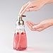 InterDesign Foaming Soap Dispenser for Kitchen, Bathroom, Sink, Vanity, Pack of 1, Clear and Brushed Nickel