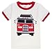 Boys Pajamas Children Fire Truck Short Sets Kids Clothes