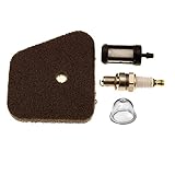 Hipa Air Filter + Spark Plug + Fuel Filter + Primer Bulb for STIHL FS90 FS100 FS110 FS130 String Trimmer