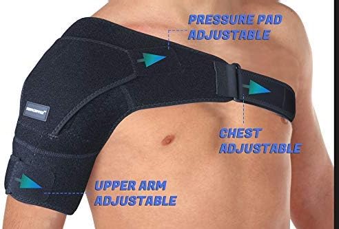 Thx4COPPER Magnetic Shoulder Brace, Compression Support Wrap Belt - Image 3