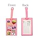 Cute Lanyard with ID Holder for Girls - Sumikko Gurashi Lanyard for Key - Cartoon Animal ID Badge Lanyard with Key Ring and Charm Pendant for Women Kids (Pink)