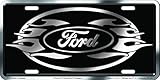 Chroma 001960 Brushed Aluminum 'Ford' Metal Tag License Plate