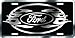 Chroma 001960 Brushed Aluminum 'Ford' Metal Tag License Plate