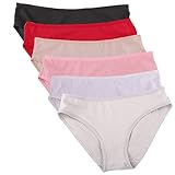 Women Comfort Covered Waistband Cotton Bikini Panty Assorted US 5-9