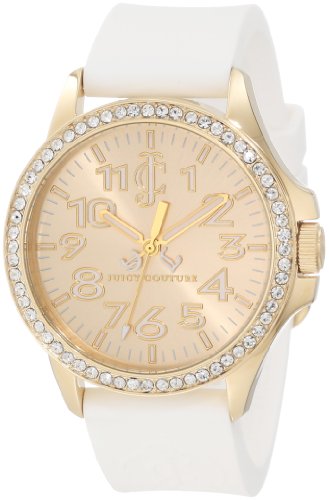 Juicy Couture Women's 1900966 Jetsetter White Silicone Strap Watch