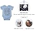 IU Newborn Baby Got My Mind On My Mommy Short Sleeve Funny Bodysuits Rompers Outfits, Short Sleeve Babysuit, Baby Shower Gift,Blue,70/3-6Months