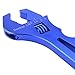 EVIL ENERGY AN Hose Fitting Adjustable Wrench Spanner Lightweight Aluminum 3AN-16AN Blue