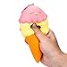 callm Squishies Slow Rising Jumbo Squishy Toys Kawaii Cute Ice Cream Squishies Cream Scented for Kids Party Toys Stress Reliever Toy (A)