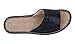 Urban CoCo Summer Slippers Flax PU Indoor Couple Sandals Slippers (11-12B(M) US, Black)