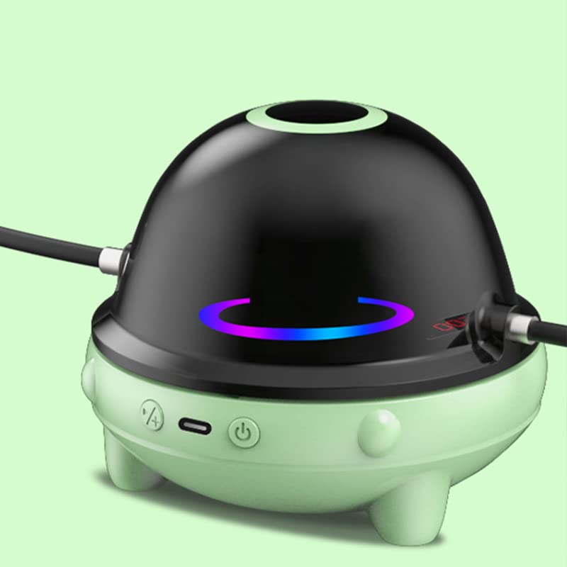 SPYMINNPOO Jump Rope Machine, Music LED Automatic Smart Electric Jump Equipment for Indoor Outdoor (Green)