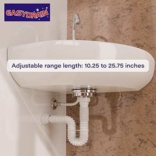 EasyDrain Ref. 510 Expandable & Flexible 11/2" Ptrap pipe for single