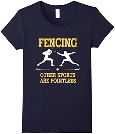 Women's Fencing Gifts Sabre Epee Foil Fencing T Shirt  XL Navy