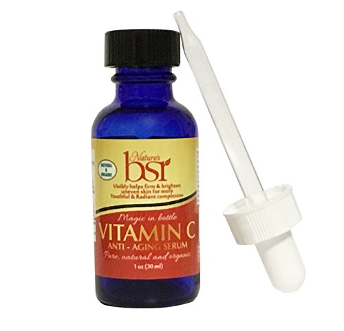 Vitamin C SERUM Reduce fine lines & Brighten skin. PREMIUM QUALITY for Radiant Skin with Tetrahexyldecyl Ascorbate (Vitamin C) (VTM C 1 oz)