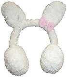 N'Ice Caps Girls Velboa Poodle Fleece Bunny Ear Muffs