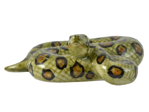 Figurine Ceramic Animal boa anaconda Miniature Porcelain Home Decor