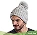 Brook + Bay Pom Pom Beanie - Stay Warm & Stylish - Thick, Soft & Chunky Cable Knit Beanie Hats for Women & Men - Serious Beanies for Serious Style