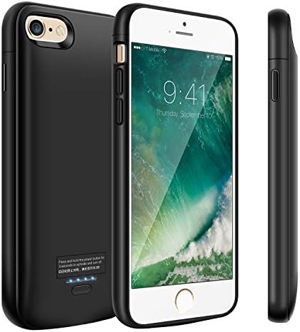 Battery Case for iPhone 6/6s, 4000mAh Portable Charger Case, Rechargeable Extended Battery Charging Case for iPhone 6/6s(4.7 inch)-Black