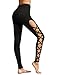 SweatyRocks Leggings Women Yoga Workout Pants High Waist Cutout Tights