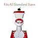 Imperial Home Santa Toilet Seat Cover and Rug Set – 4 Pcs Bathroom Christmas Decorations Set (Snowman)