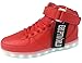 ERUPTWORLD Women Men Lace Up Lightweight USB Charging LED Sneakers Light up Shoes