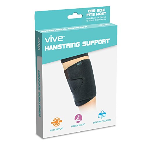 Thigh Wrap by Vive Pulled Hamstring Strain Support for Injury Torn