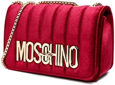 Velvet Bag Woman Handbags Shoulder Chain Crossbody Bags Sac A Main Tote Red 22x13x8cm