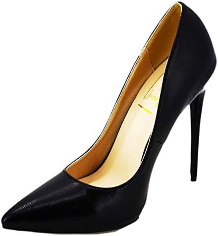 Desire by Jacobies Women's Lexa-5 Pointed Toe Pump (9 B(M) US, Black)