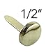 Clipco Paper Fasteners Small 1/2-Inch Brass Plated (100-Pack)