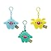 Toymail Weensie: Silly Sound Maker Clips, Hank a Dino, Bitsy a Bat, Gory a Shark (set of 3)