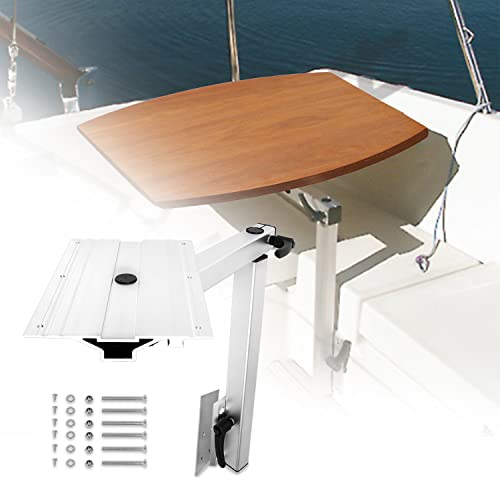 RV Table Leg Bracket with Height Adjust 360 Degree Rotation Removable