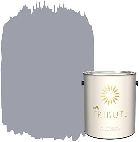 - TRIBUTE Paint & Primer, Interior, Eggshell, Aviator Silver, 1 Gallon