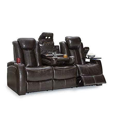 Seatcraft Republic Leather Home Theater Seating Power Recline