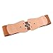 Retro Vintage Brown Belts Women Elastic Waist Belt Size L CL0415-5
