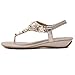 Meehine Women's Elastic Sparkle Flip Flops Summer Beach Thong Flat Sandals Shoes